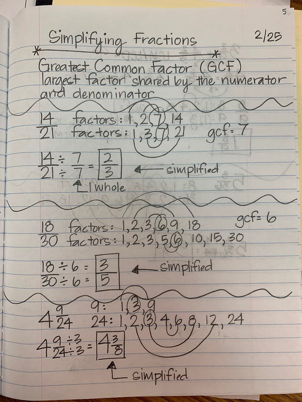 Simplifying Fractions - Nate Mack Fifth Grade